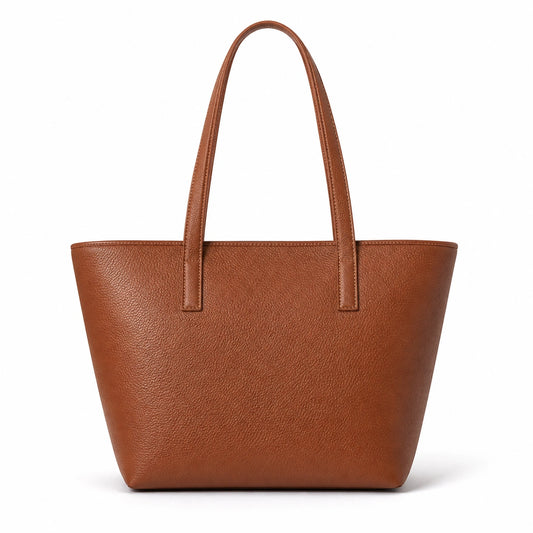 Bagex Brown Leather Tote Handbag