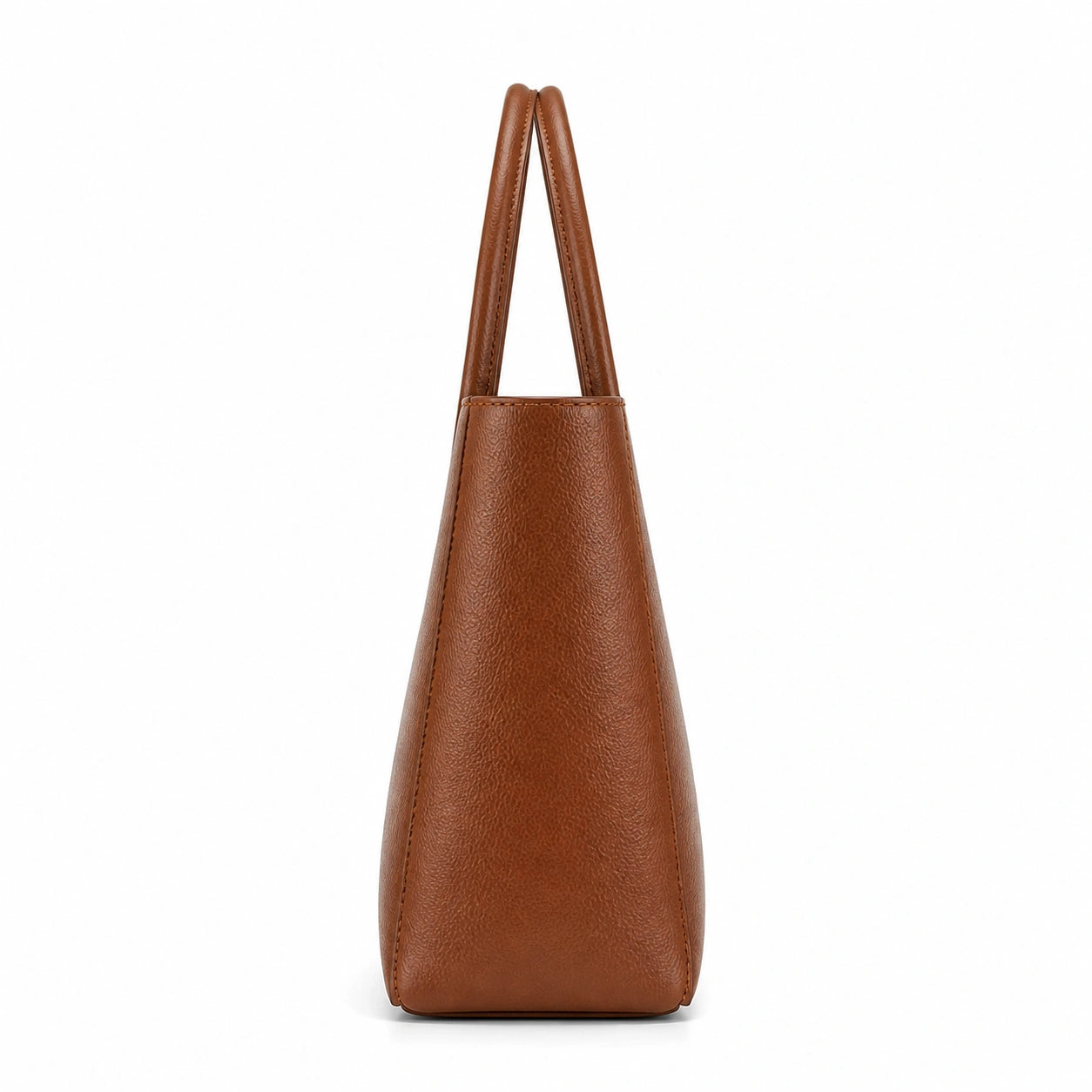 Bagex Brown Leather Classic Tote Handbag